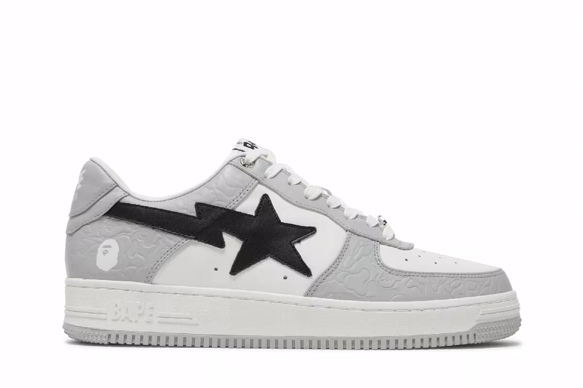 Bapesta Low M2 White Grey, view 2