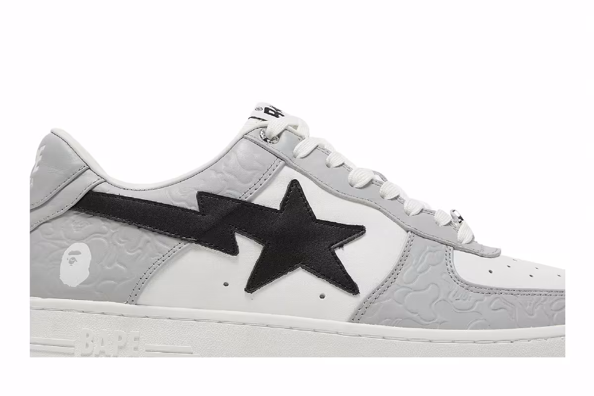 Bapesta Low M2 White Grey, view 3
