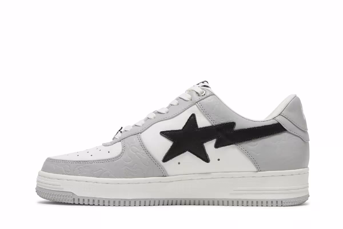 Bapesta Low M2 White Grey, view 4