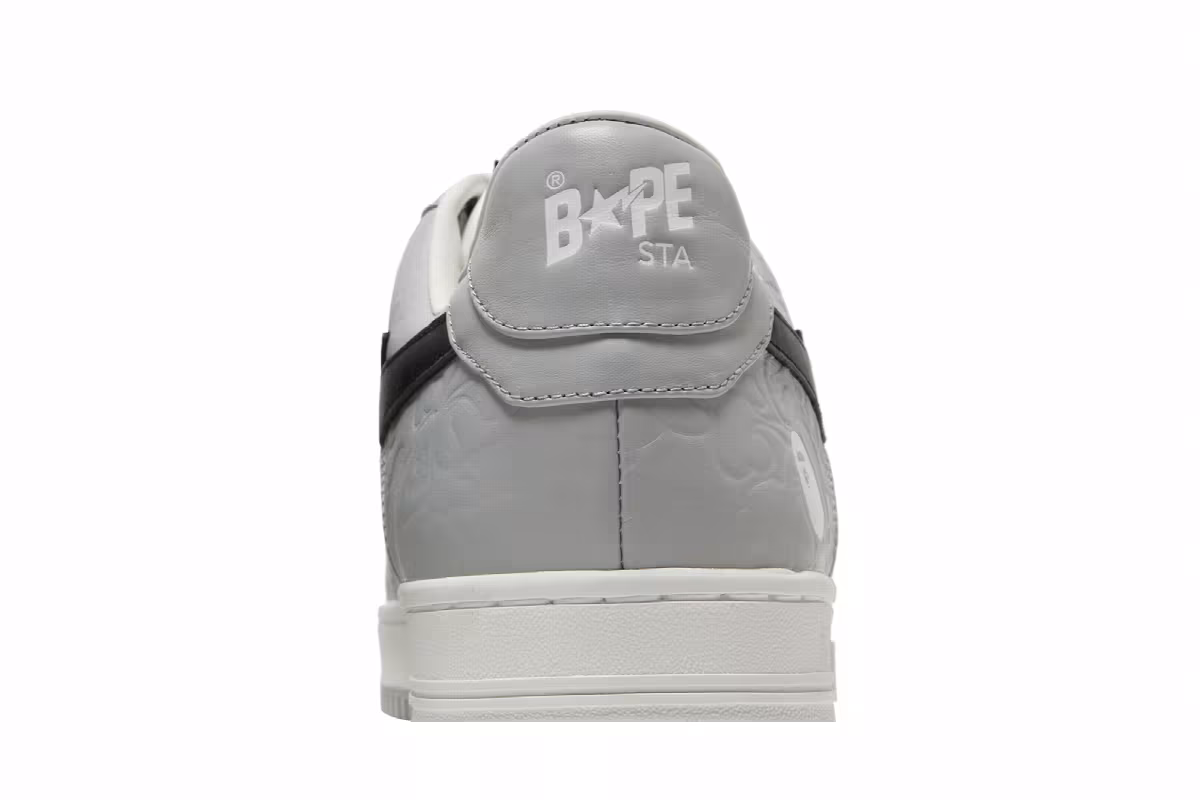 Bapesta Low M2 White Grey, view 8