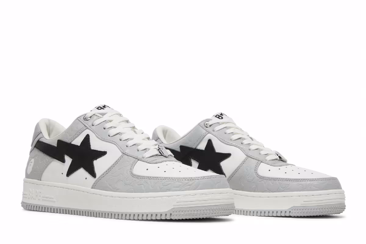 Bapesta Low M2 White Grey, view 9