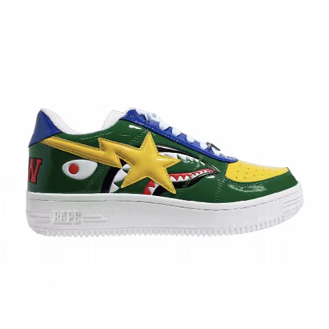 Bapesta Low M2 'Green Shark Face'