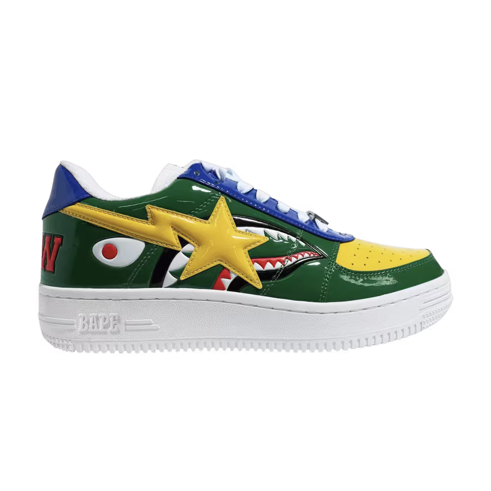 Bapesta Low M2 Green Shark Face