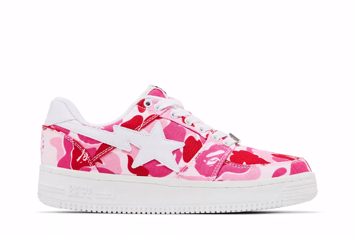 Bapesta Low Pink ABC Camo, view 2