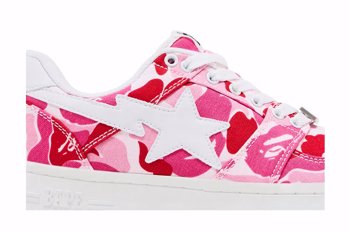 Bapesta Low Pink ABC Camo, view 3