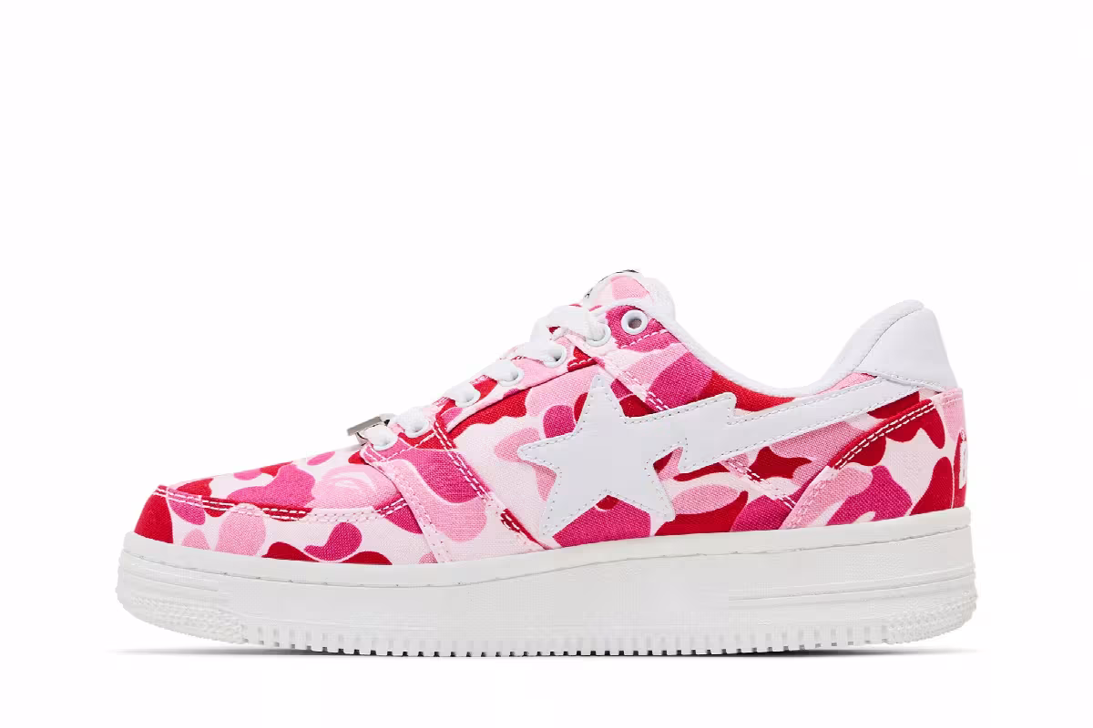 Bapesta Low Pink ABC Camo, view 4