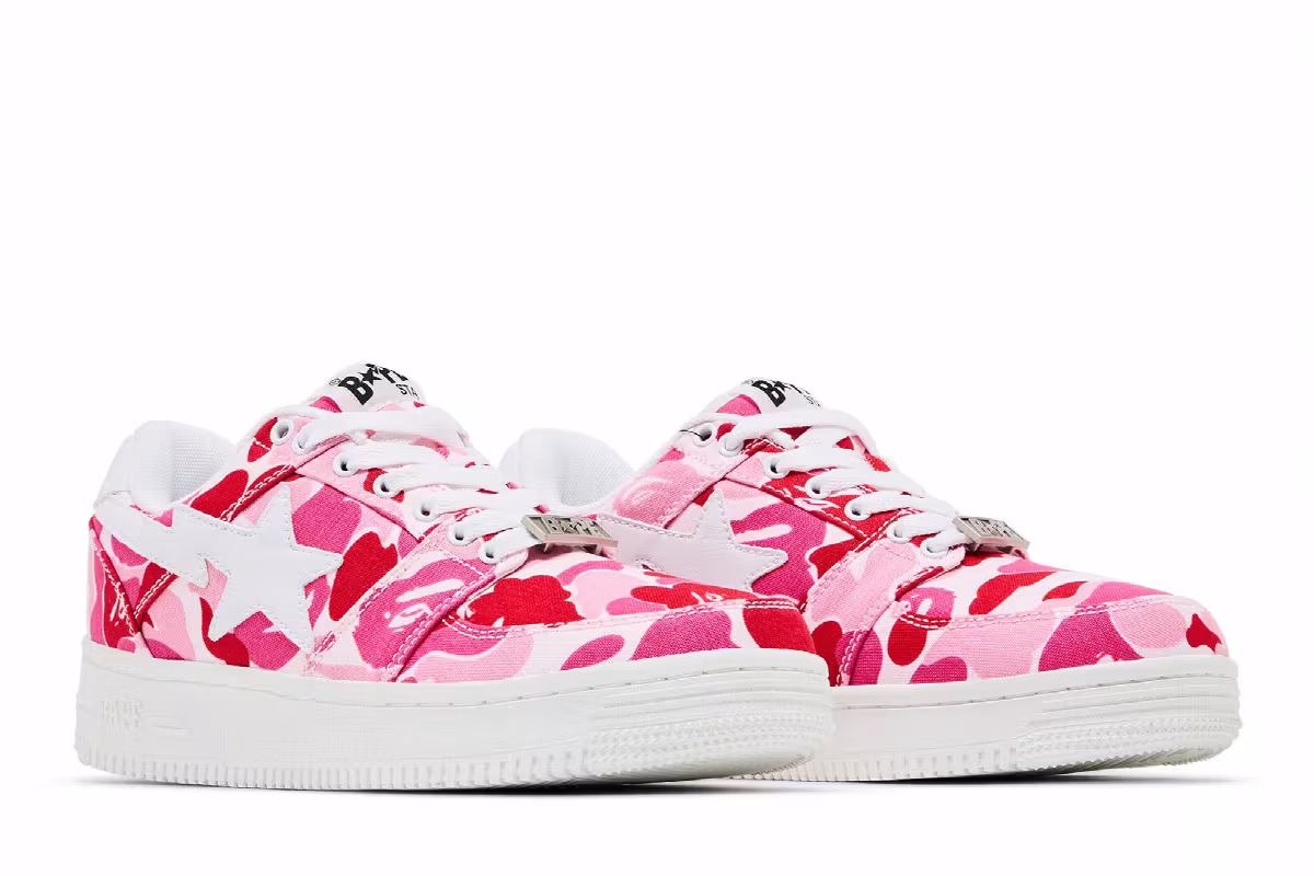 Bapesta Low Pink ABC Camo, view 9