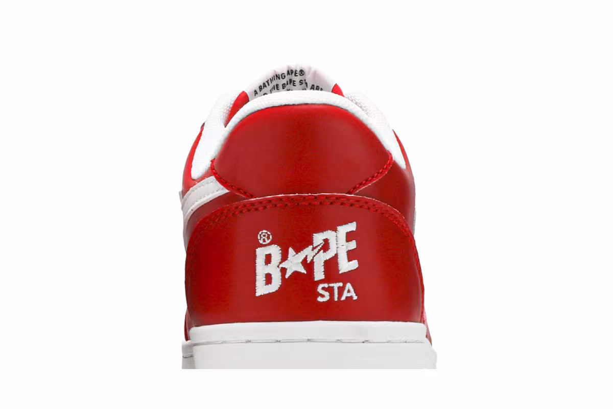 Coca-Cola x Bapesta Low Red, view 8