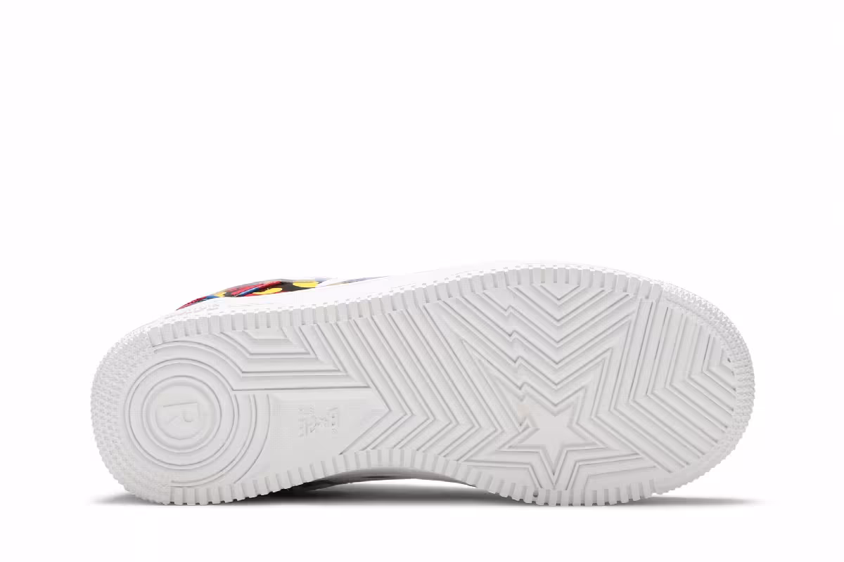 Medicom Toy x Bapesta Low M1 All‑Over Camo, view 5