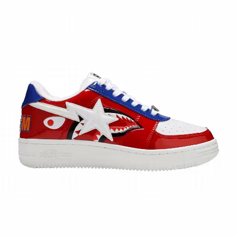 Bapesta Low M2 'Red Shark Face'