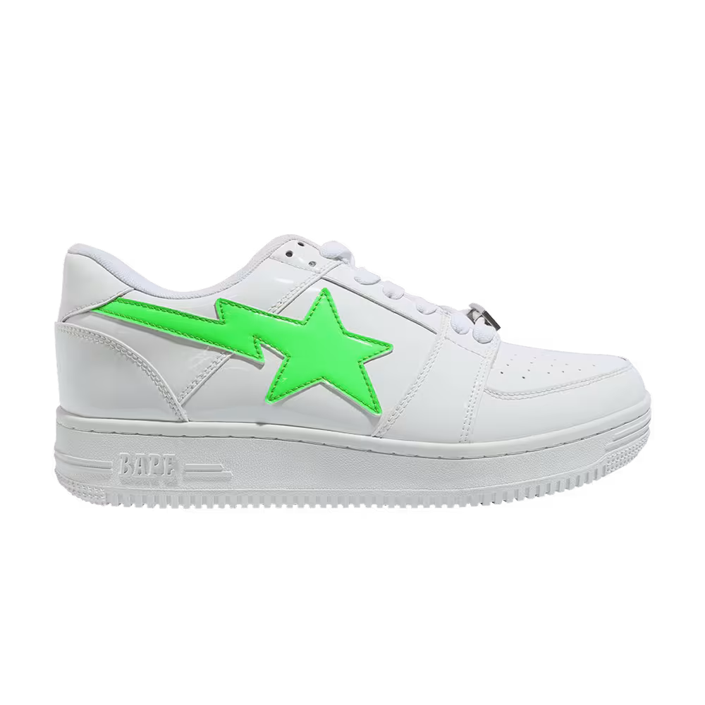 The Weeknd x XO Bapesta Low M2 White Neon Green