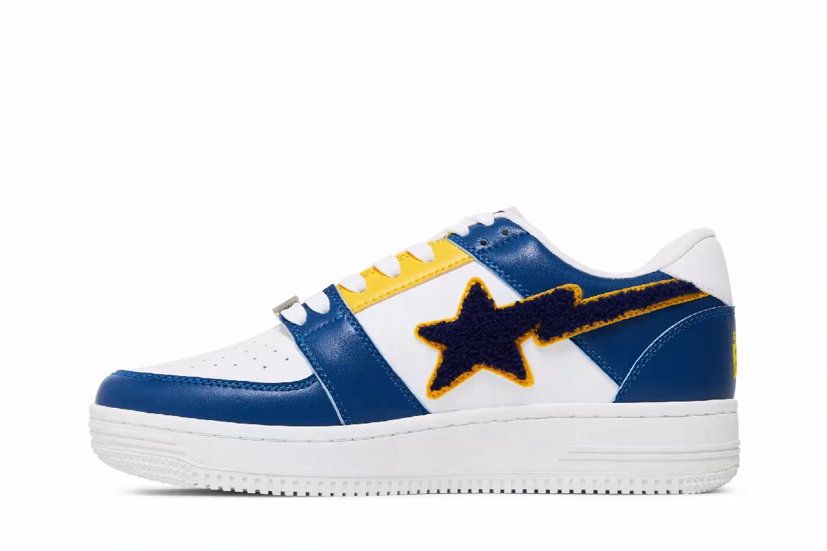 Bapesta Low Patched Navy, view 4
