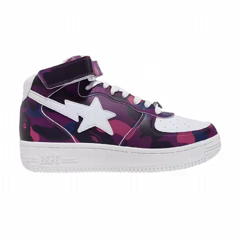 Bapesta Mid 'Camo Purple'