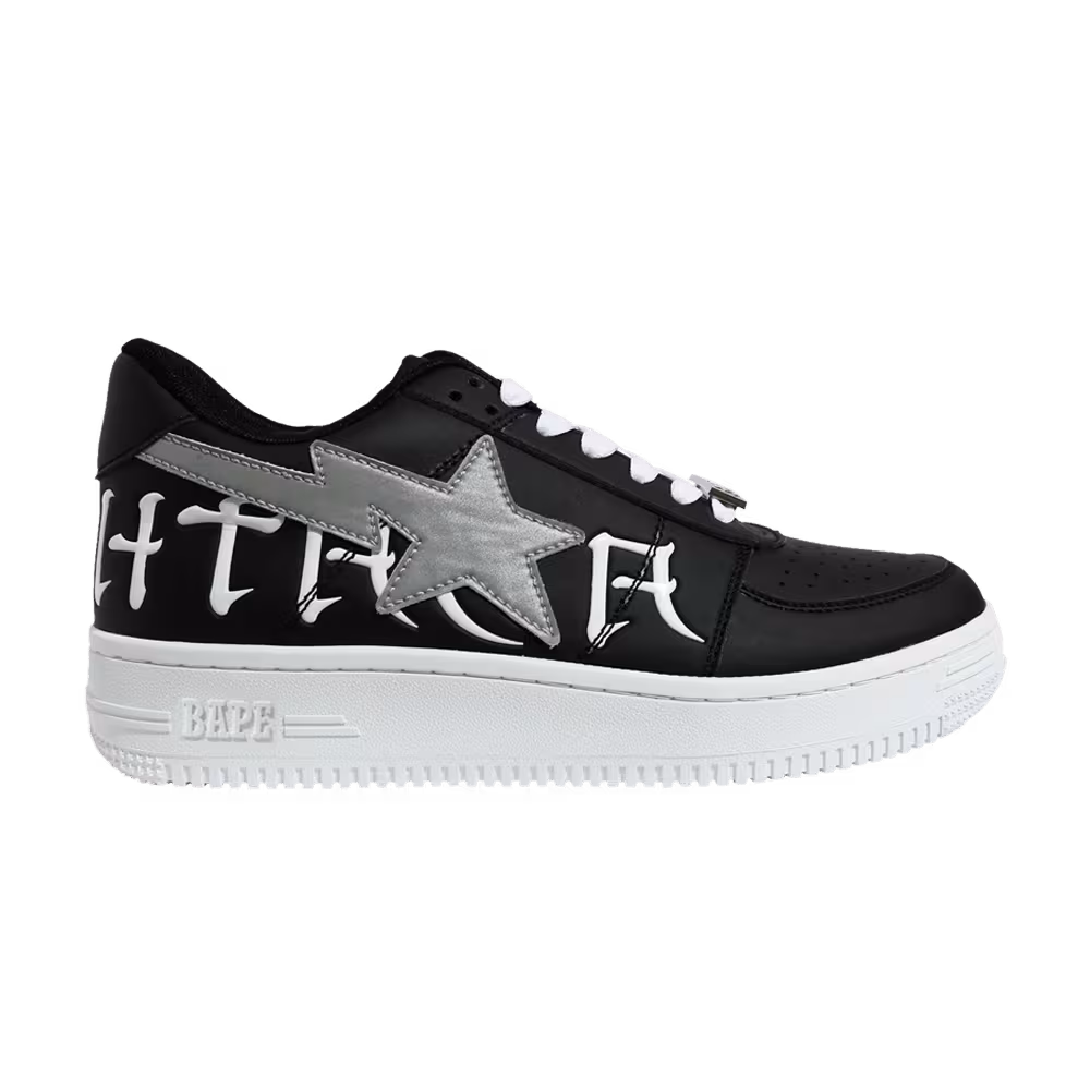 Bapesta Low Black Lettered