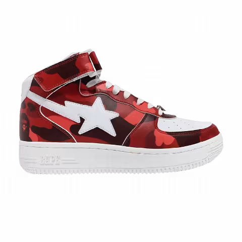 Bapesta Mid 'Camo Red'