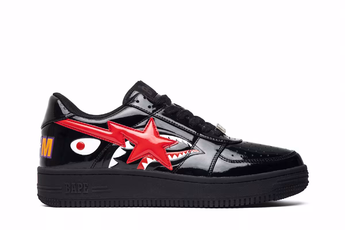 Bapesta Low Black Shark Face, view 2