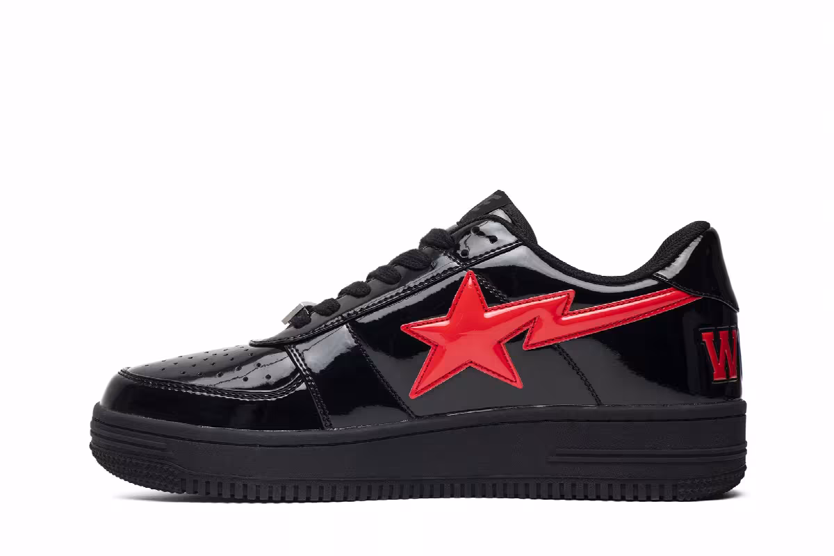 Bapesta Low Black Shark Face, view 4