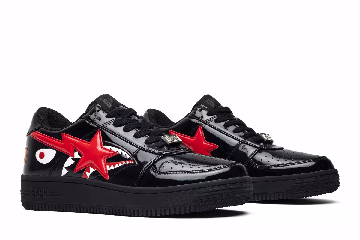 Bapesta Low Black Shark Face, view 9