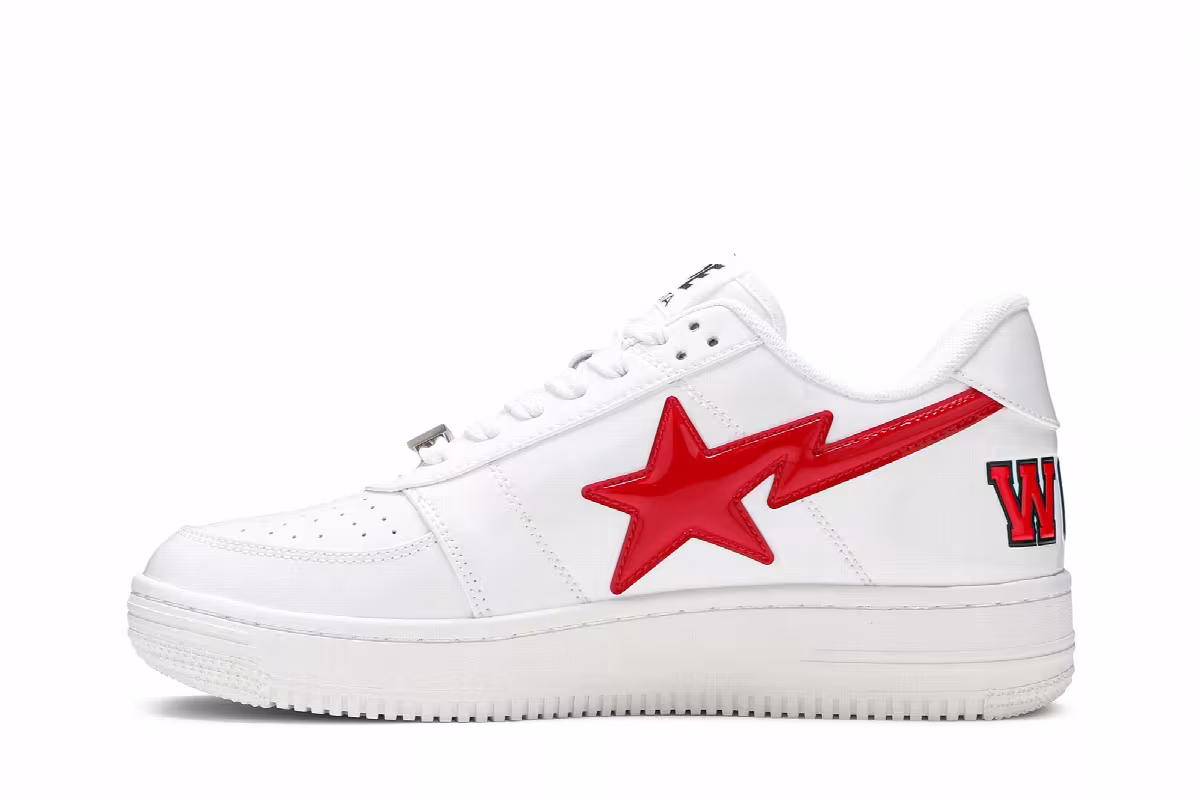 Bapesta Low White Shark Face, view 4