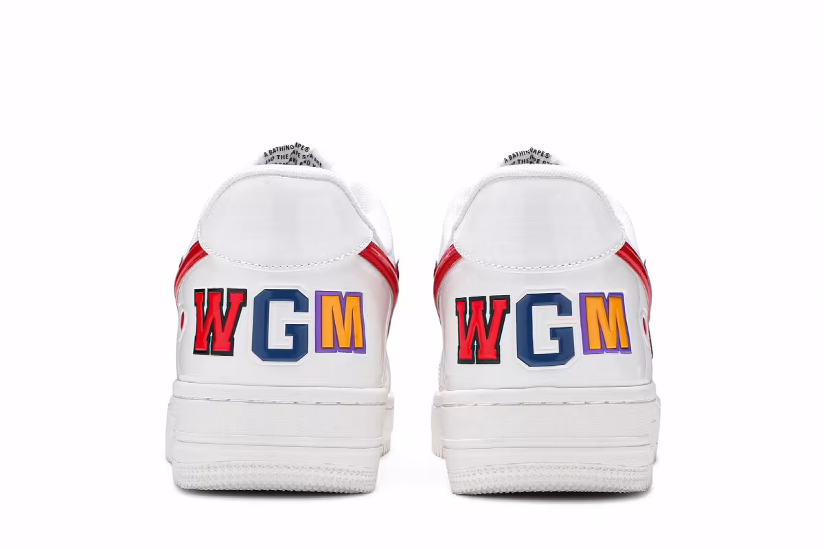Bapesta Low White Shark Face, view 7