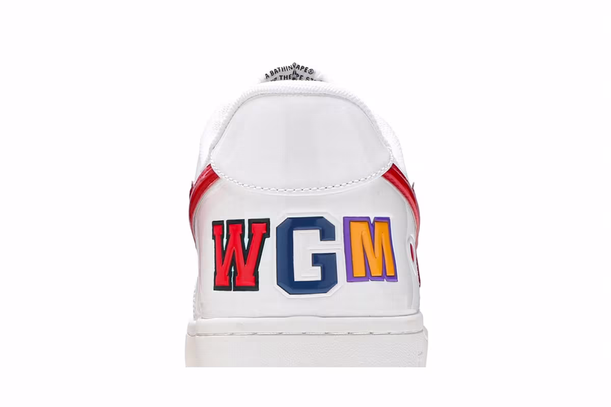 Bapesta Low White Shark Face, view 8