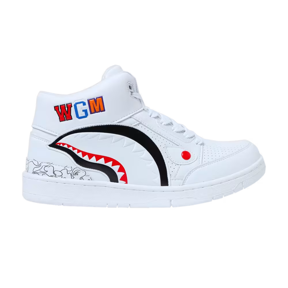 BAPE Shark Cloud Sta White