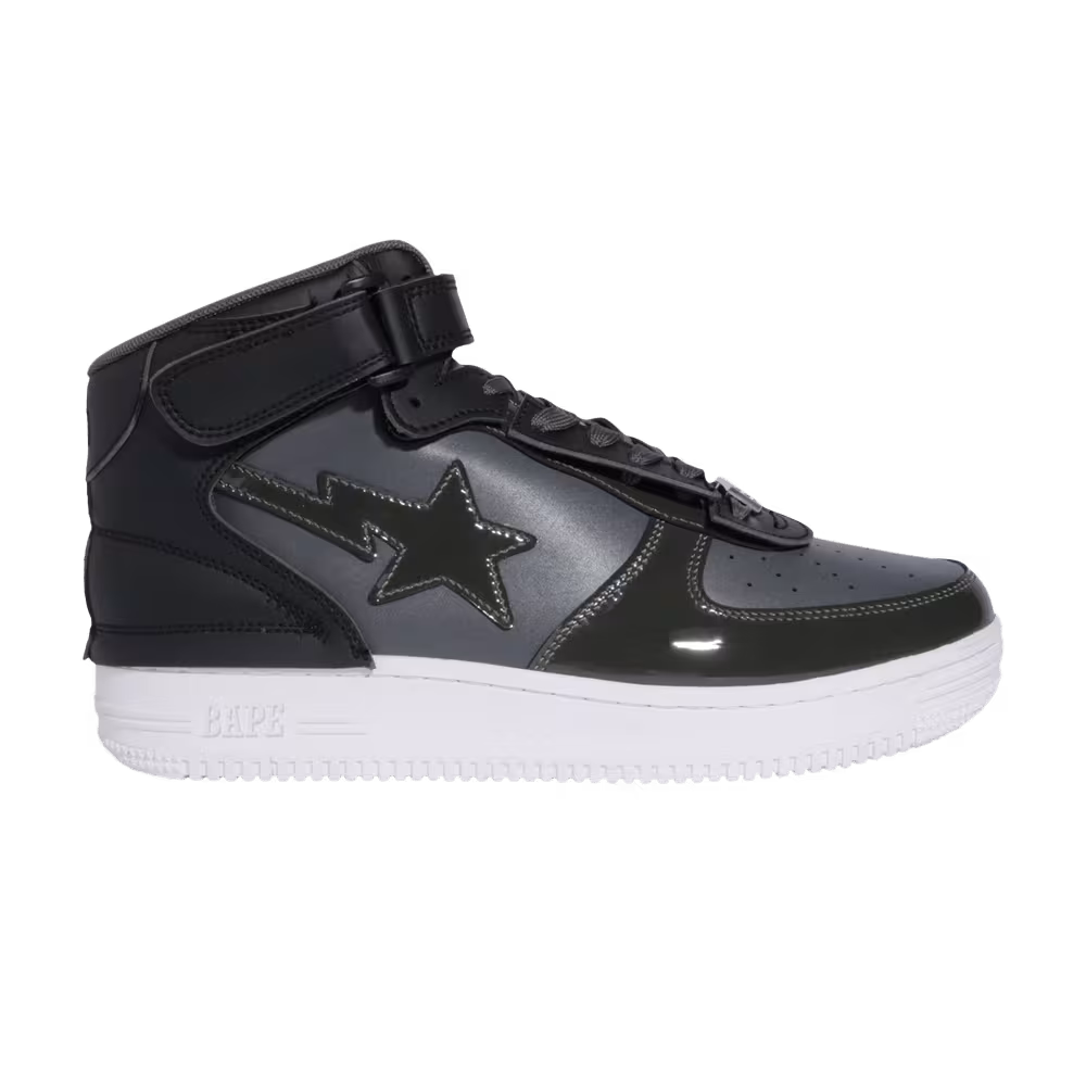 Bapesta Mid M2 Black White