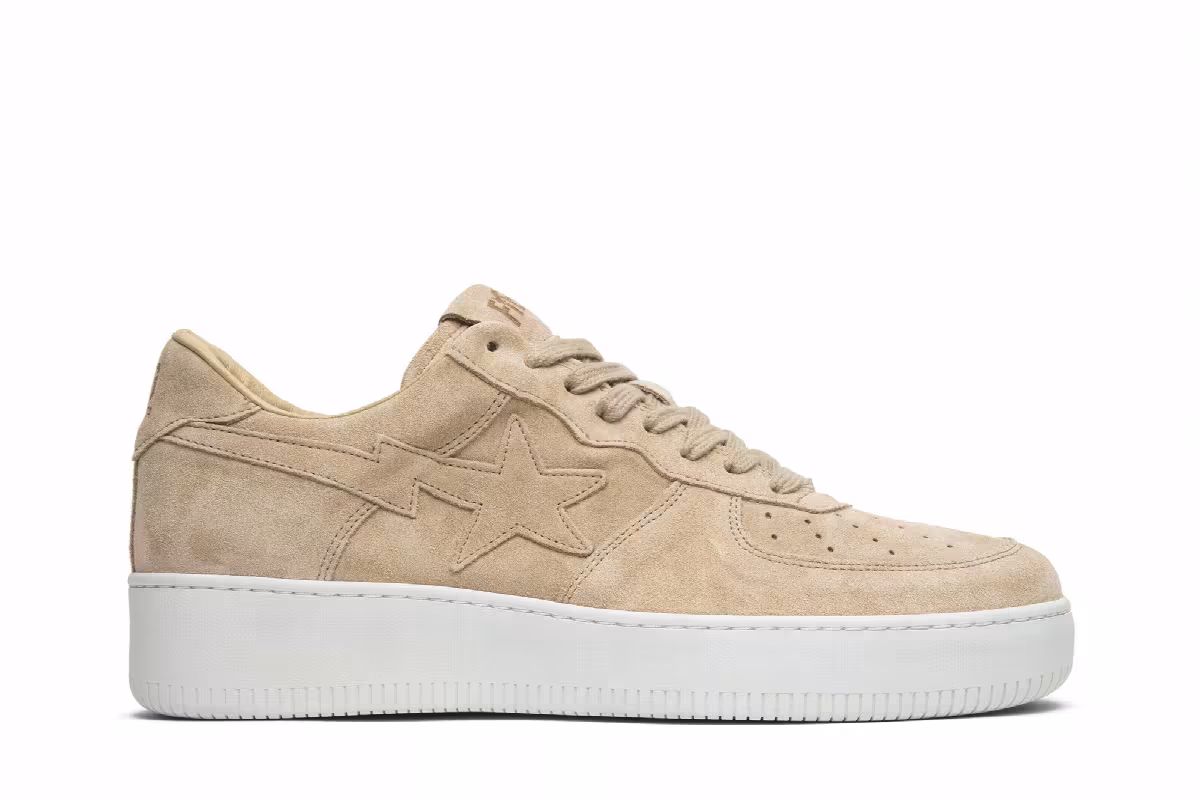 Ronnie Fieg x Bapesta Low Sand, view 2