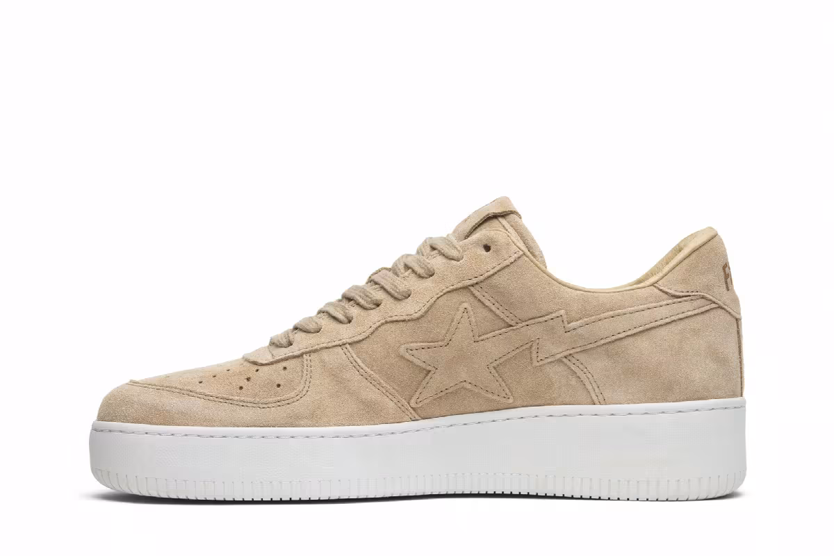 Ronnie Fieg x Bapesta Low Sand, view 4