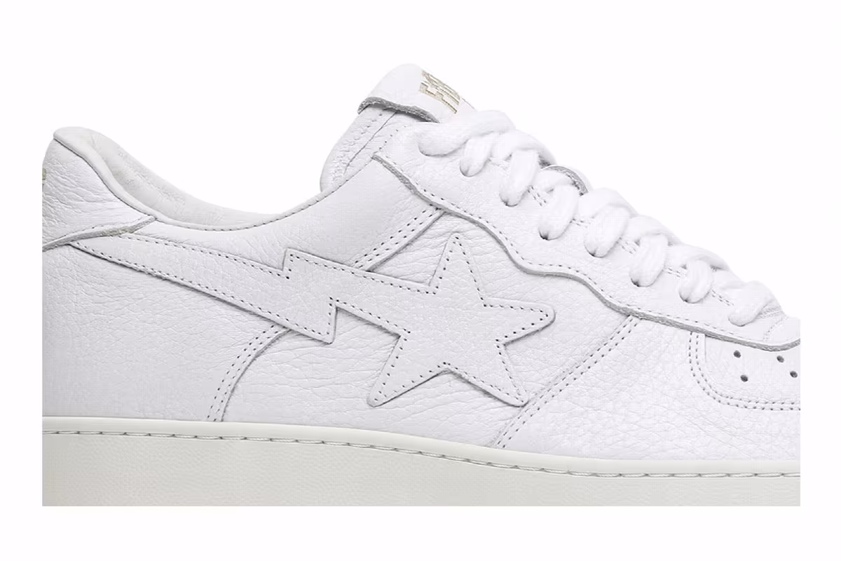 Ronnie Fieg x Bapesta Low White, view 3