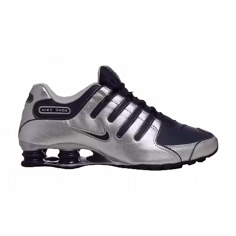 Nike Shox NZ 'Metallic Silver Midnight Navy'
