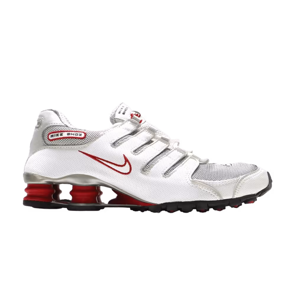 Nike Shox NZ Neutral Grey Sport Red