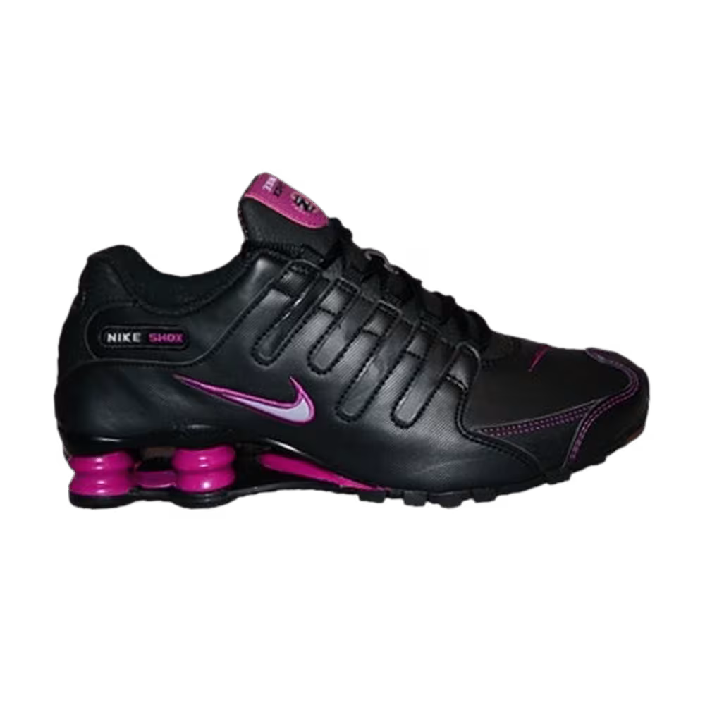 Nike Women's Shox NZ Black Red Plum