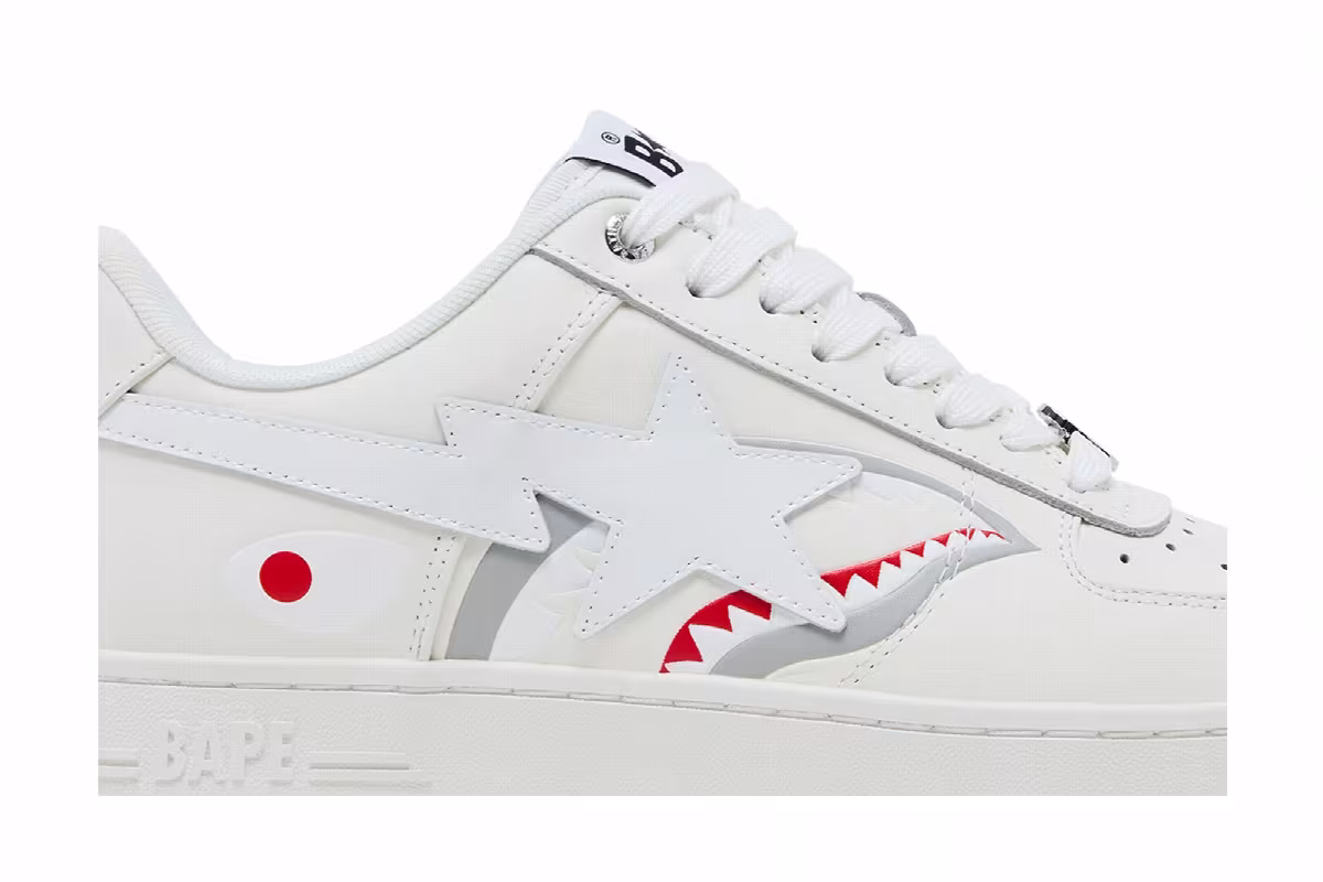 Bapesta Shark #2 M2 White, view 3
