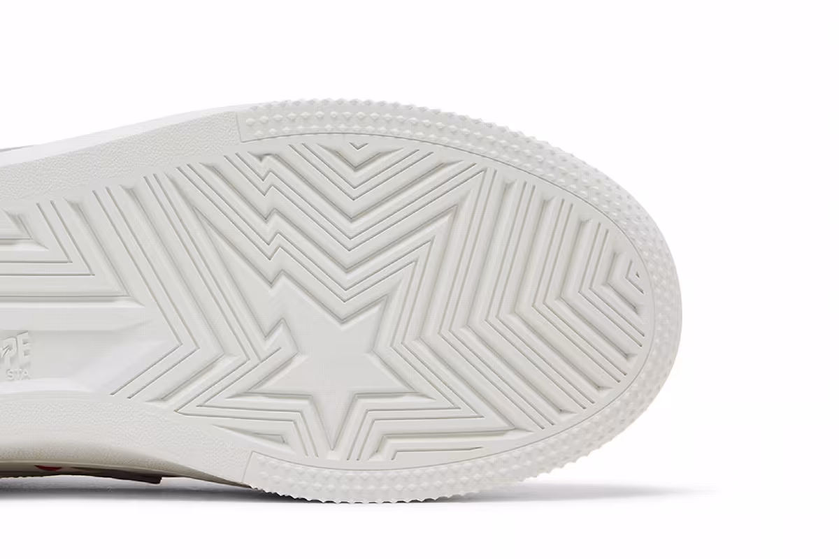 Bapesta Shark #2 M2 White, view 6