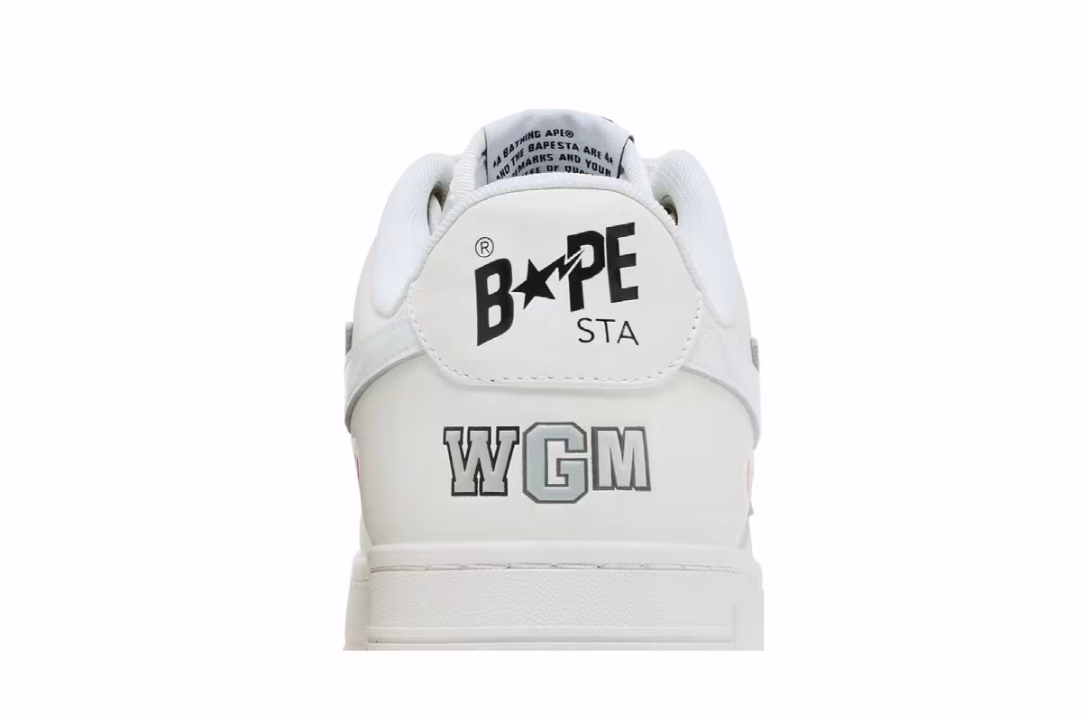 Bapesta Shark #2 M2 White, view 8