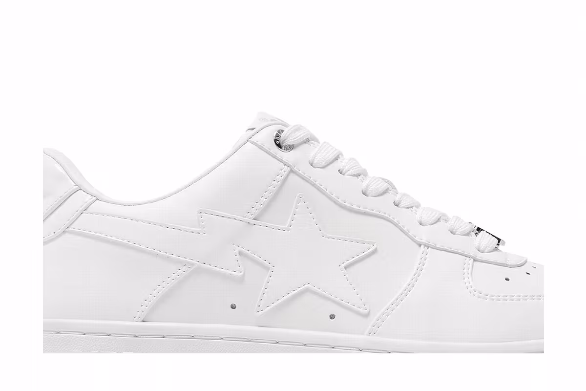 GOAT x Bapesta M1 Removable Tassel White, view 3