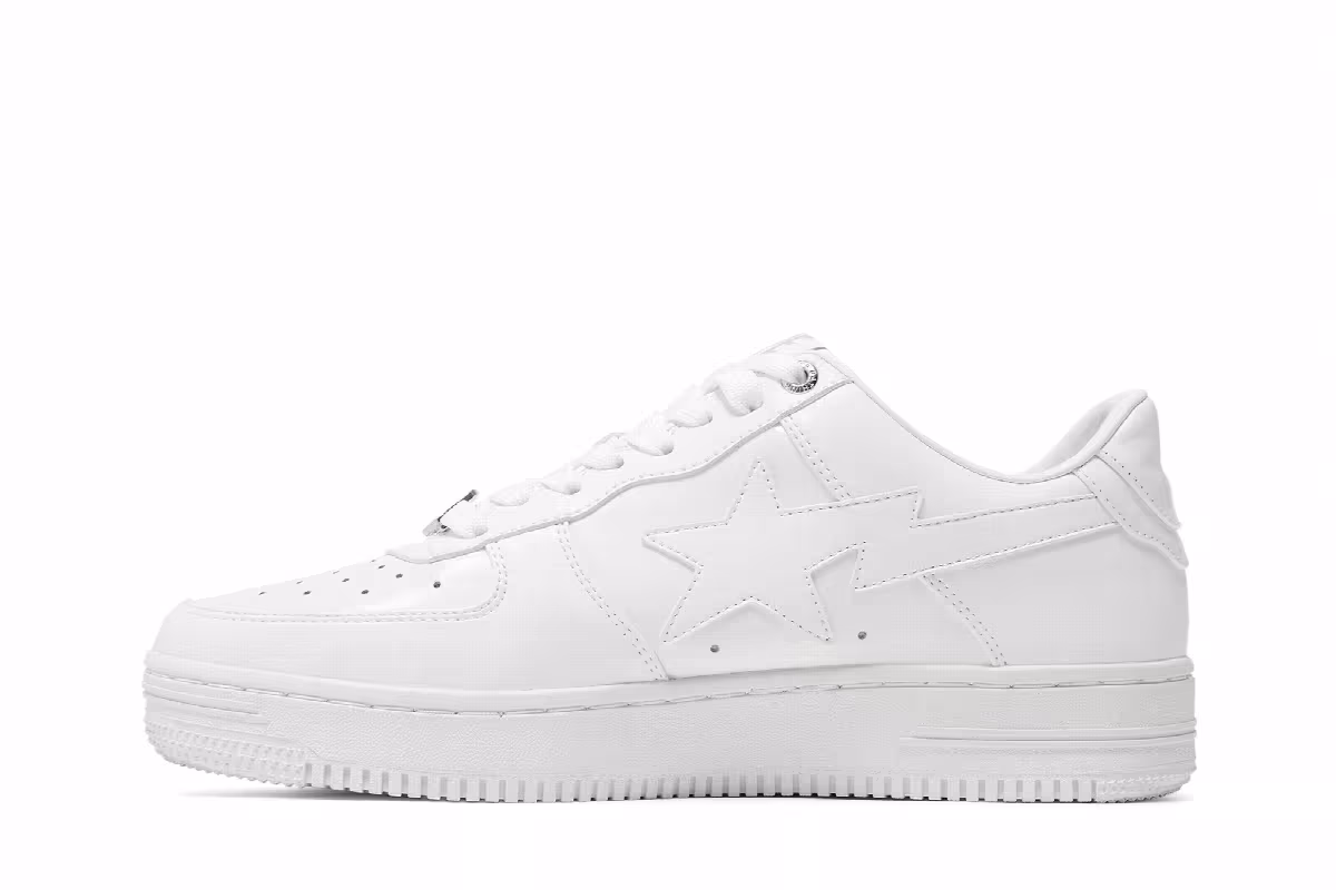 GOAT x Bapesta M1 Removable Tassel White, view 4