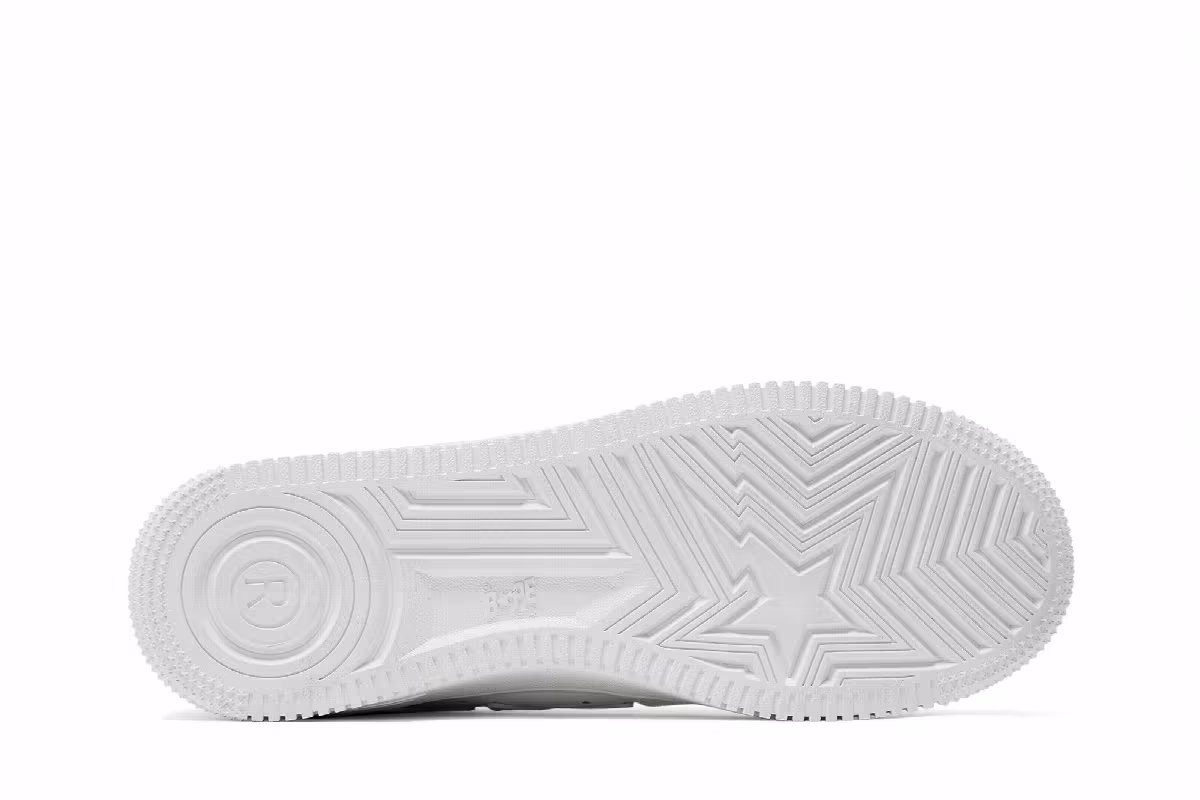 GOAT x Bapesta M1 Removable Tassel White, view 5