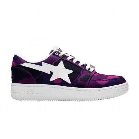 Bapesta Canvas Low 'Purple Camo'