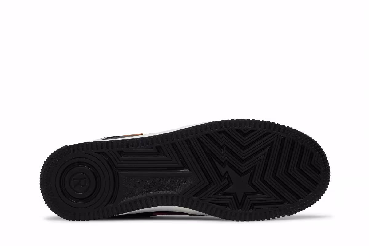 Bapesta Low Paint Splatter - Black, view 5