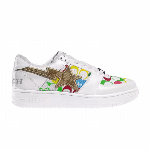 Coach x Bapesta Low 'White Multi Camo'