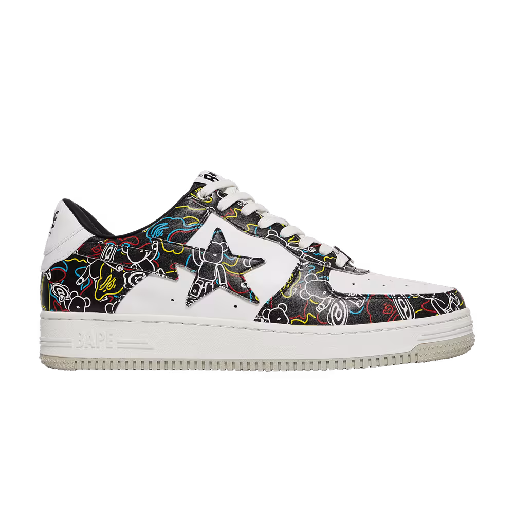 Medicom Toy x Bapesta Low M2 Be@r Camo - Black