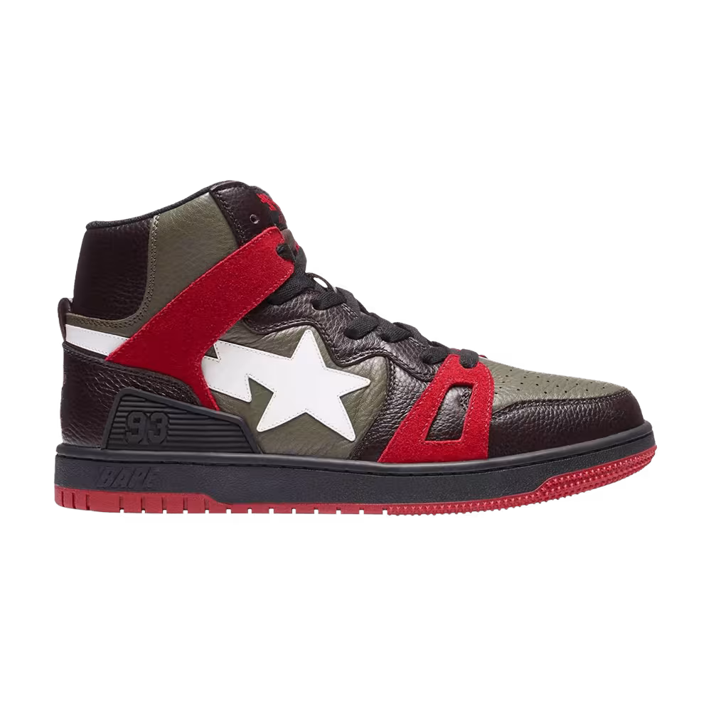 Bape Sta 93 HI Oliver Brown Red
