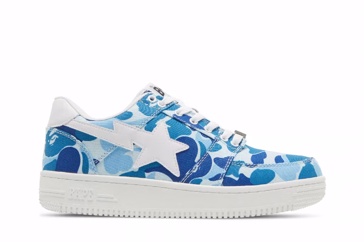 Bapesta Low ABC Camo - Blue, view 2