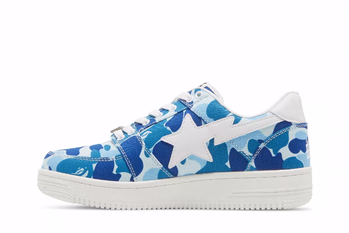 Bapesta Low ABC Camo - Blue, view 4