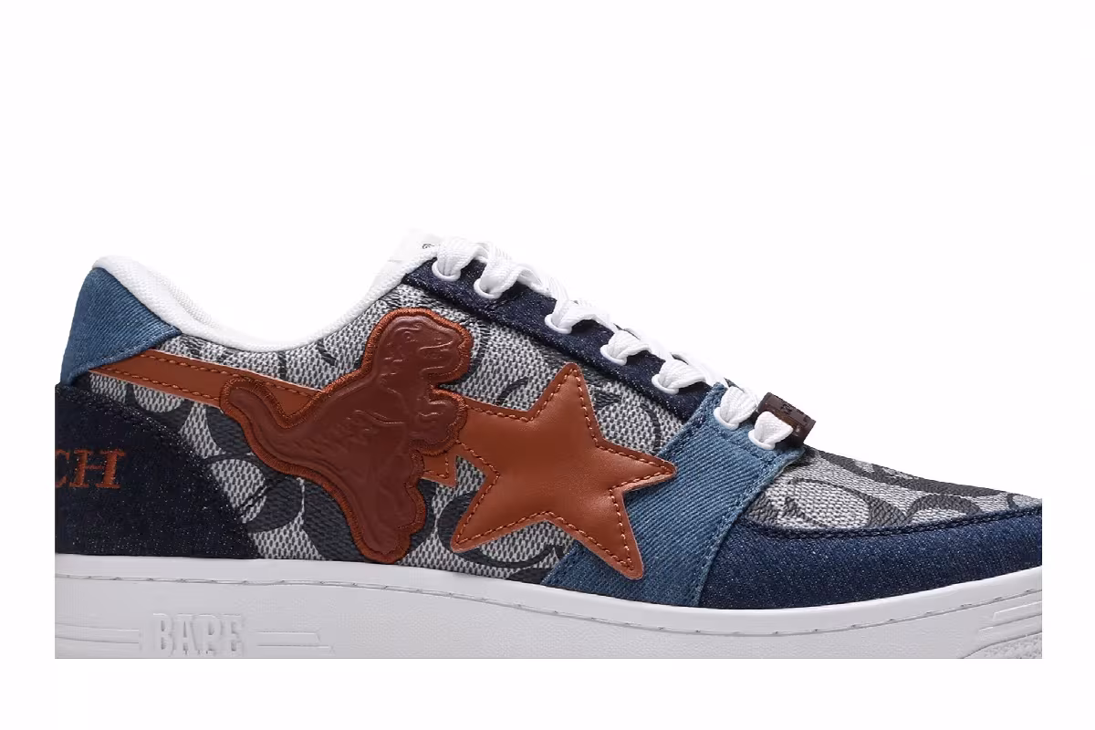 Coach x Bapesta M2 Low Denim, view 3