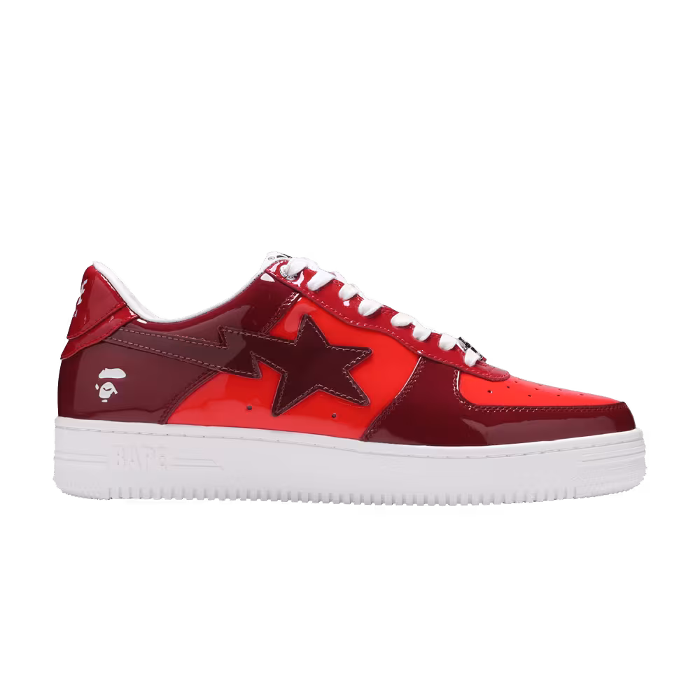 Bapesta Low M1 Color Camo Combo - Red