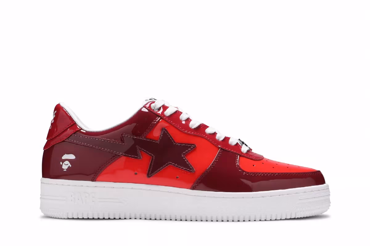 Bapesta Low M1 Color Camo Combo - Red, view 2