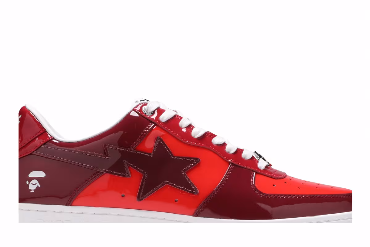 Bapesta Low M1 Color Camo Combo - Red, view 3